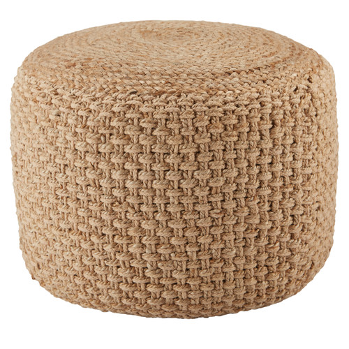 Jaipur Saba SAA21 Tan Beige Pouf