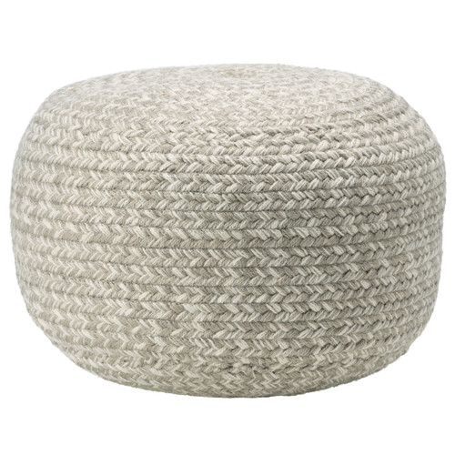 Jaipur Saba Solar SAS08 Gray Pouf