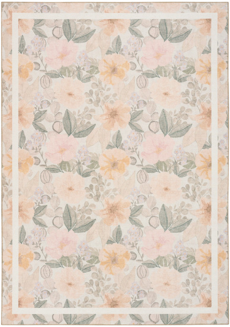 Nourison Botanical Washables BOT01 Beige Multicolor Rug