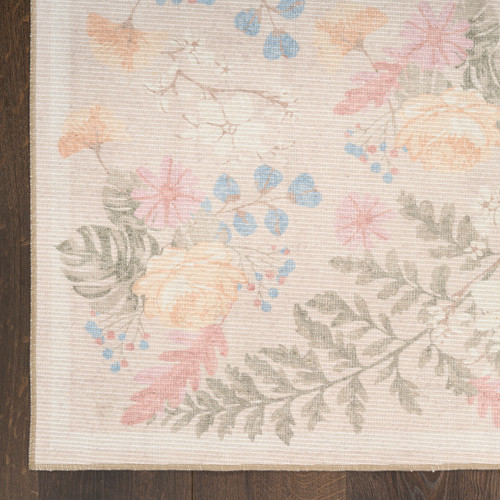 Nourison Botanical Washables BOT02 Beige Multicolor Rug
