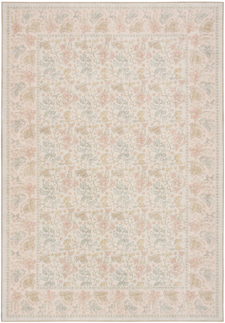 Nourison Botanical Washables BOT03 Beige Multicolor Rug