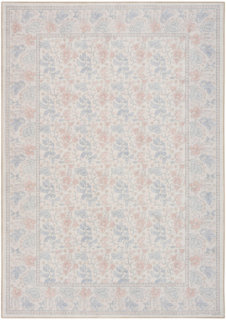 Nourison Botanical Washables BOT03 Ivory Multicolor Rug