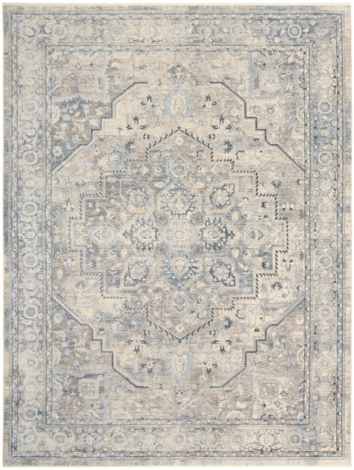 Nourison Sultana SLL06 Ivory Blue Rug