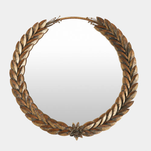Global Views Greek Laurel Mirror