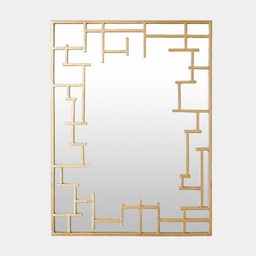 GV Design Jasmine Wall Mirror-Gold Leaf Mirror