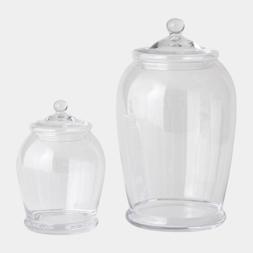 Global Views Lionel Glass Lidded Canister