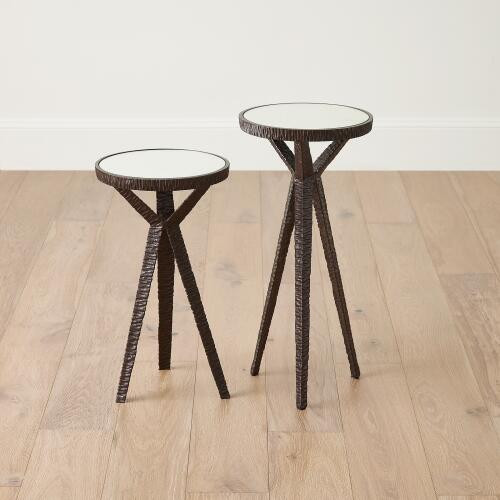 GV Design Gamgee Antique Bronze Round Drink Table
