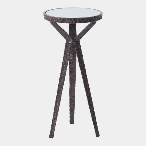 GV Design Gamgee Antique Bronze Round Drink Table