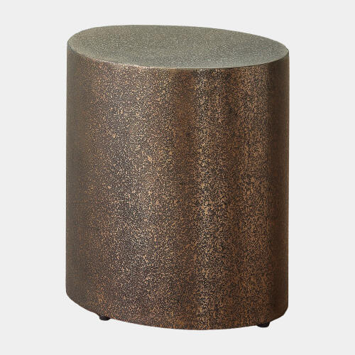 GV Design Arwen Champagne Texture Drum Table