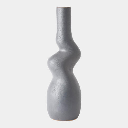 GV Design Crooked Dark Gray Vase