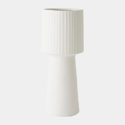GV Design Torcia Tall Ribbed Top Vase