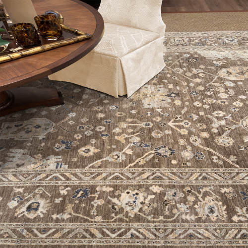 Capel Tapestry 1242-770 Walnut Rug