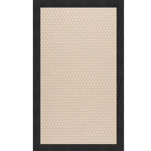 Capel Zoe-Beach Sisal 2009-314 Canvas Black Rug