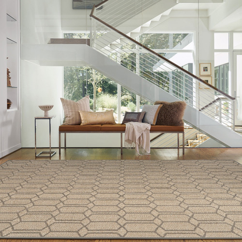 Capel Petra 2048-370 Sand Black Rug