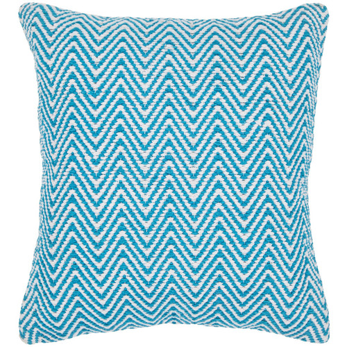Chandra CUS-28033 Blue White Pillow