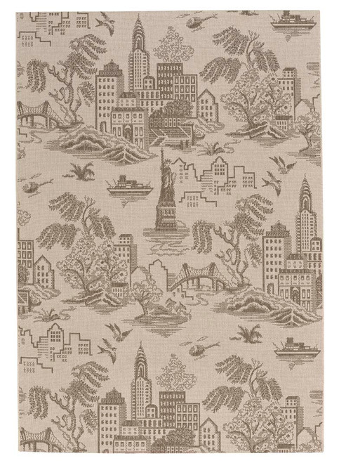 Capel Genevieve Gorder Elsinore NY Toile 4723 675 Wheat Rug