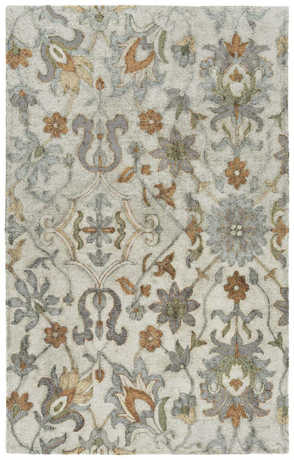 Kaleen Zocalo ZOC05-77 Silver Rug