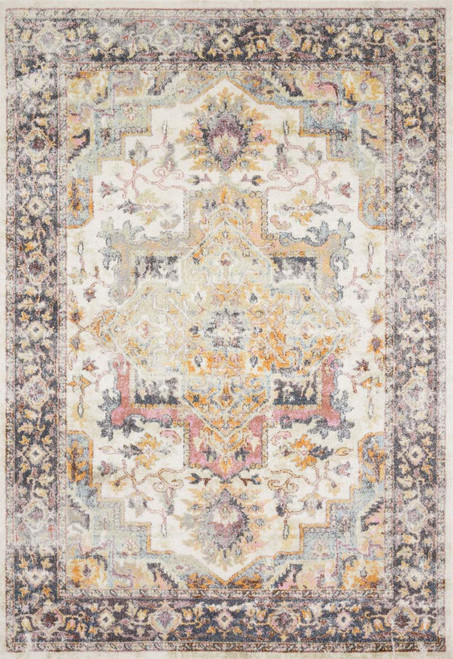 Loloi Clara CLA-01 Ivory Charcoal Rug