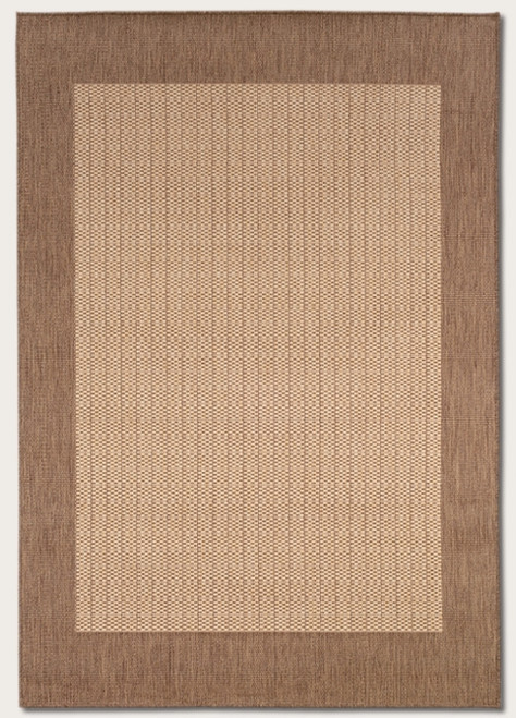 Recife Collection by Couristan: Checkered Field Natural Cocoa 1005/3000 Recife Outdoor Rug by Couristan