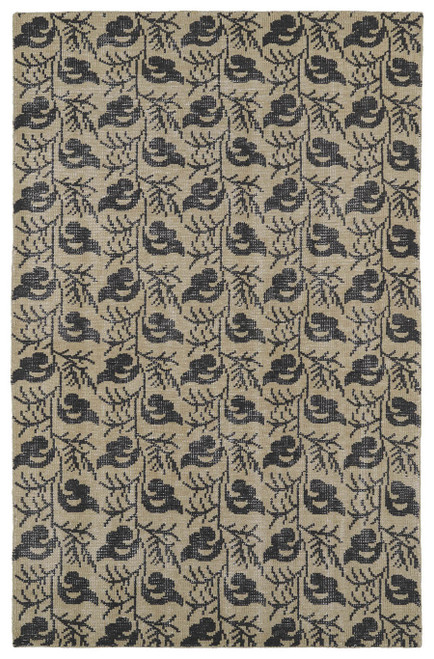 Kaleen Restoration RES03 05 Gold Rug