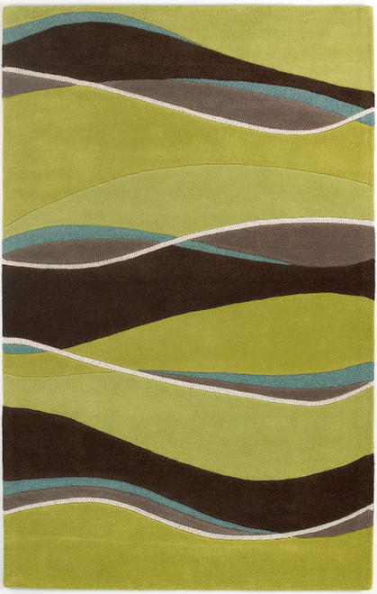 Eternity Landscapes 1084 Lime / Mocha Rug by Kas