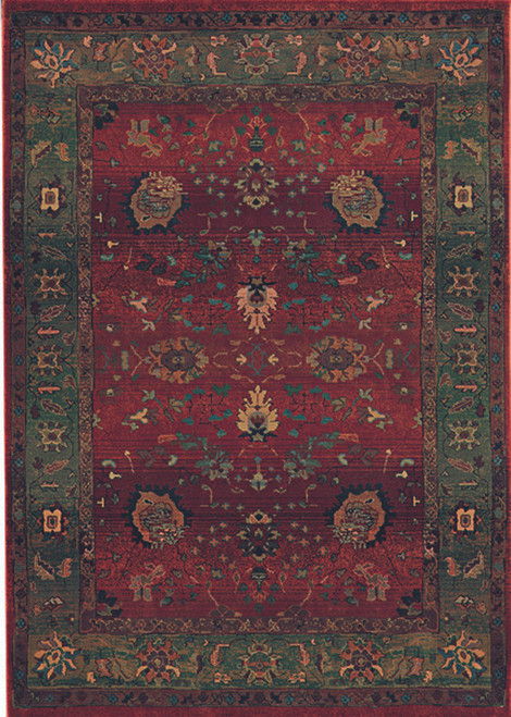 Oriental Weavers Kharma Xanadu 807C Medium Red Rug