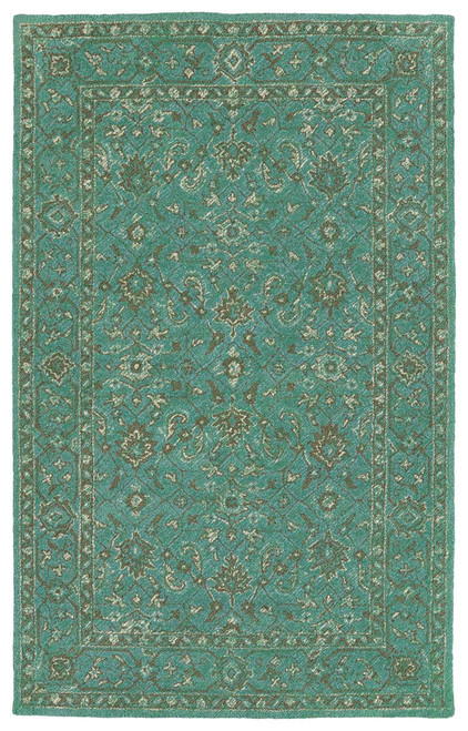 Kaleen Weathered WTR05-78 Turquoise Rug