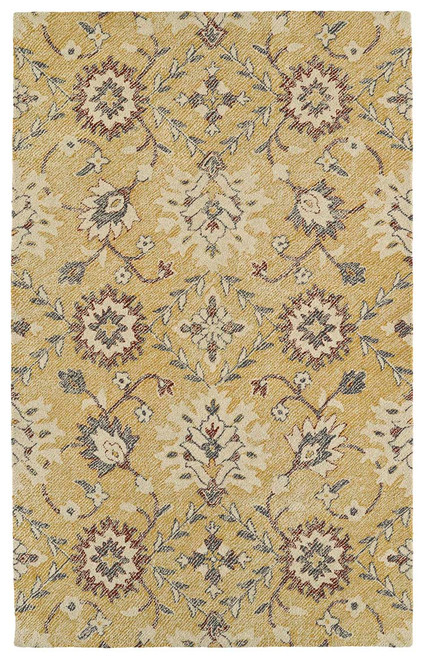 Kaleen Weathered WTR07-05 Gold Rug