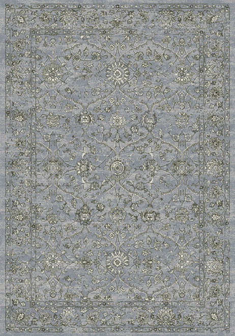 Dynamic Ancient Garden 57136 4646 Steel Blue Cream Rug