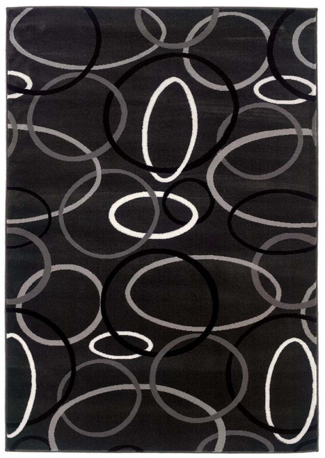 LR Resources Adana 80914 Charcoal Rug