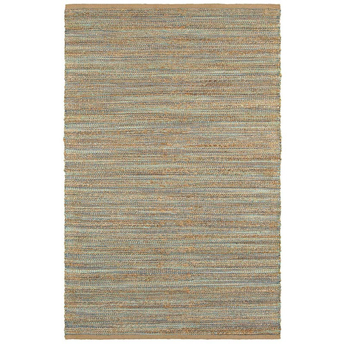 LR Resources Natural Fiber 03314 Teal Rug