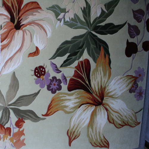 Wildflowers Tropical Rug - 100% Wool Hand Tufted