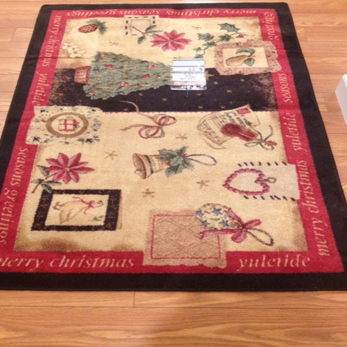 Clearance Section: Yule Cheer Christmas Rug- $99