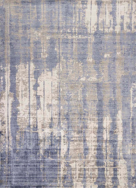 Indulge 802 Grey Blue Drizzle Rug