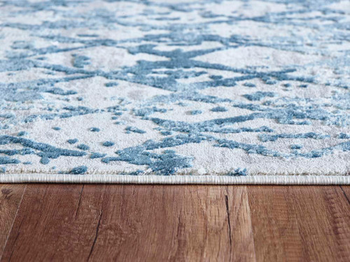 Dynamic Quartz 27039 500 Ivory Blue Rug