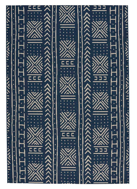 Capel Genevieve Gorder Elsinore Mali Cloth 4722 475 Midnight Blue Rug