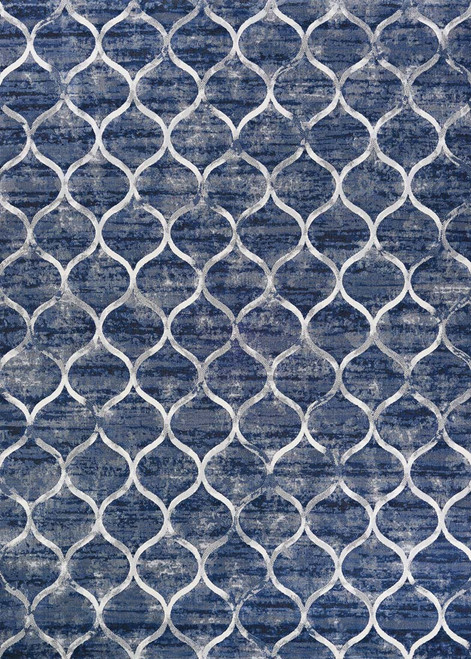 Couristan Easton Ogee 6345 5676 Dusk Blue Rug