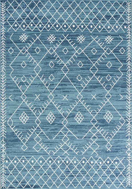 Kas Skyline 6423 Ocean Blue Escape Rug