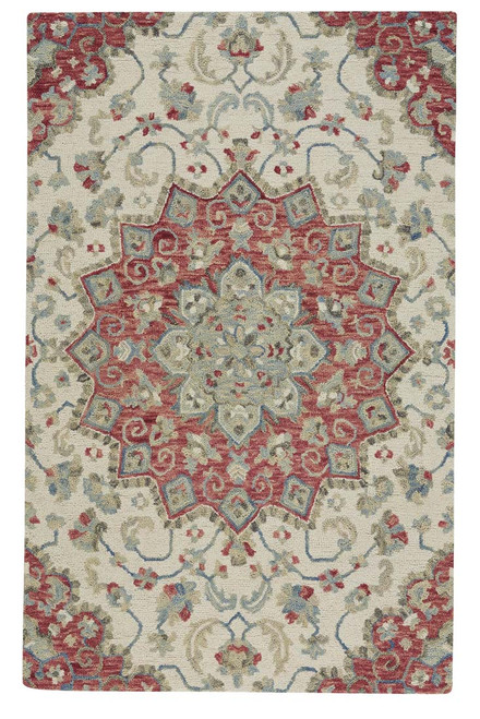 Capel Shakta Palani 2555-620 Light Sand Floral Rug