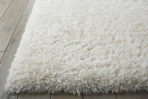 Nourison Luxe Shag LXS01 Ivory Rug