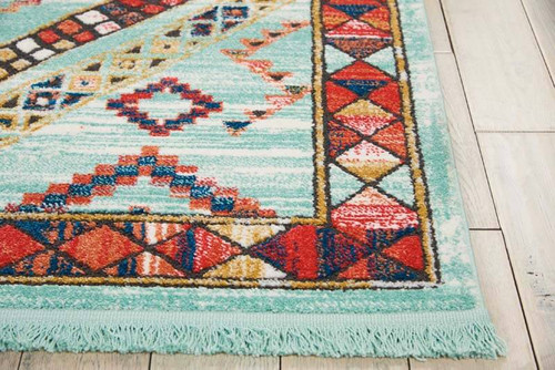 Nourison Navajo NAV02 Aqua Rug