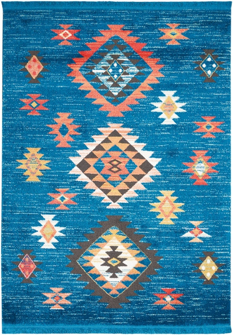Nourison Navajo NAV07 Blue Rug