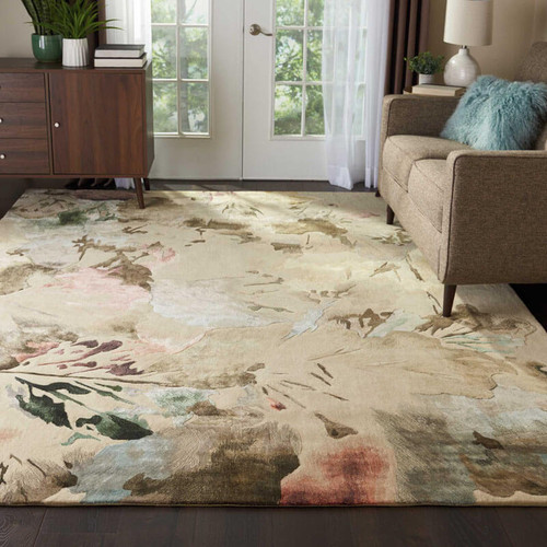 Nourison Prismatic PRS15 Beige Multi Rug