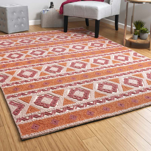 Kaleen Ayrlies Garden AGC01-89 Orange Rug