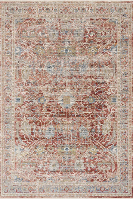Loloi Claire CLE-01 Red Ivory Rug