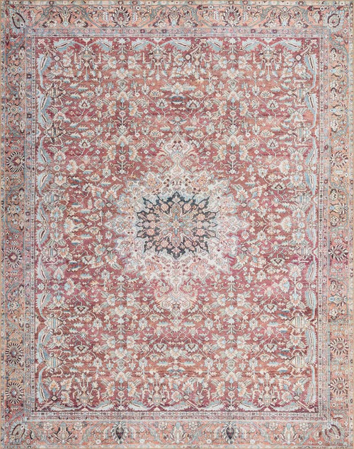 Loloi II Wynter WYN-05 Tomato Teal Rug