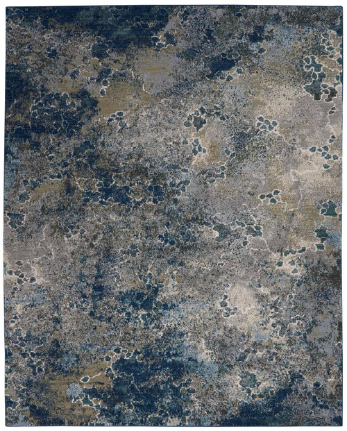 Nourison Artworks ATW02 Blue Grey Rug