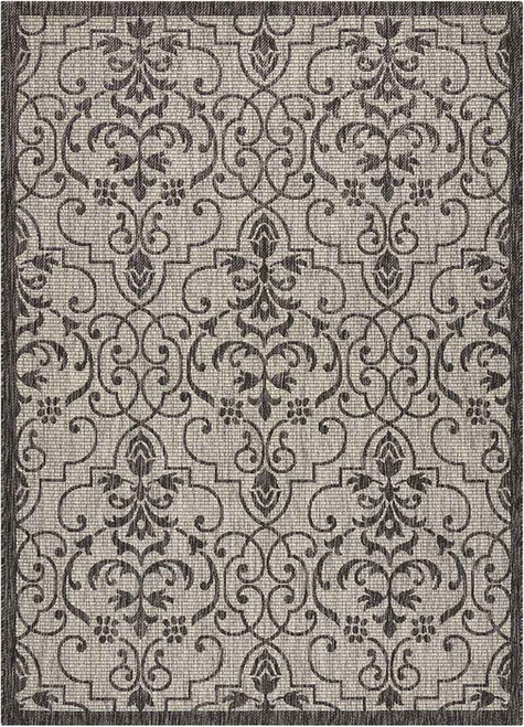 Nourison Country Side CTR04 Ivory Charcoal Rug