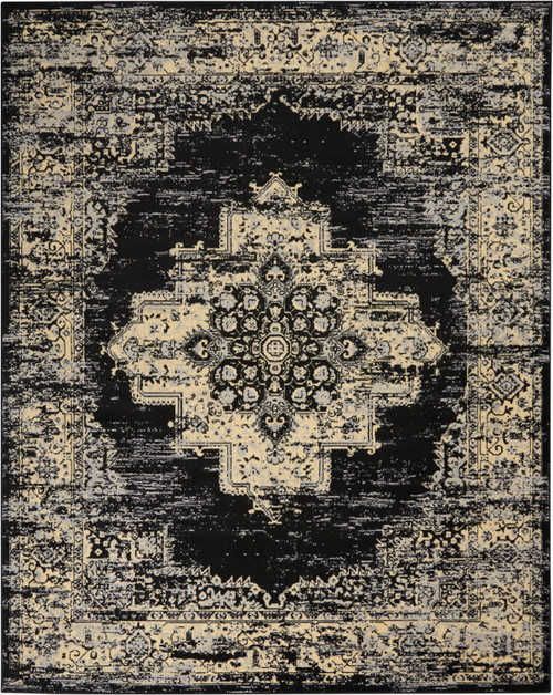 Nourison Grafix GRF14 Black Rug