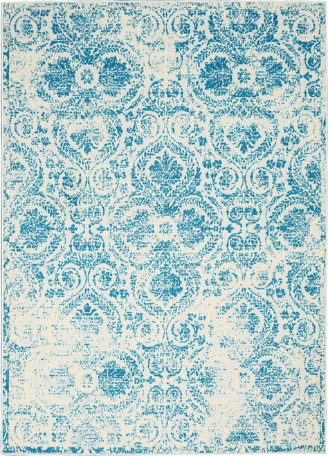 Nourison Jubilant JUB05 Blue Rug